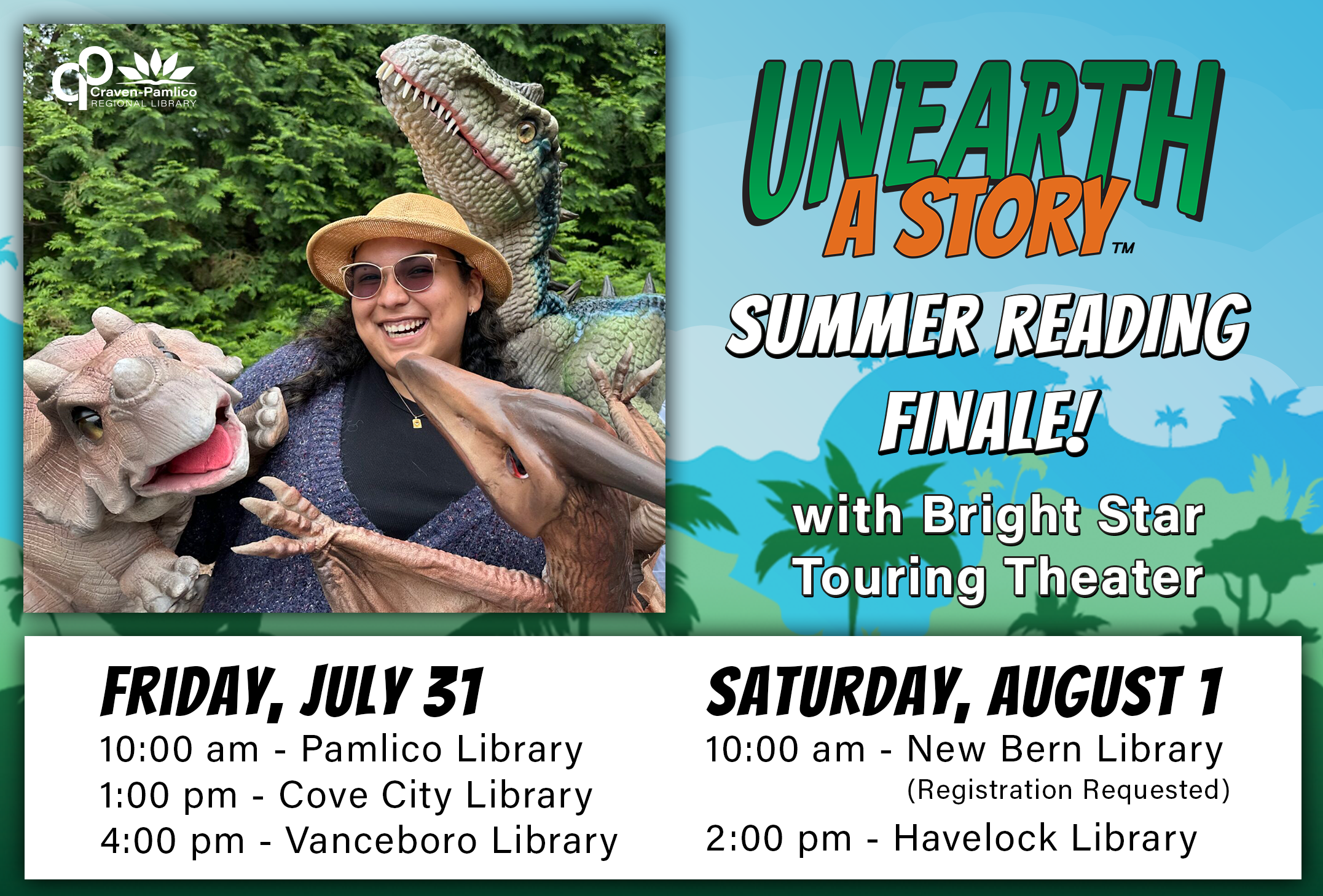 Summer Reading Finale Event Banner - Visit mycprl.org/src for info.